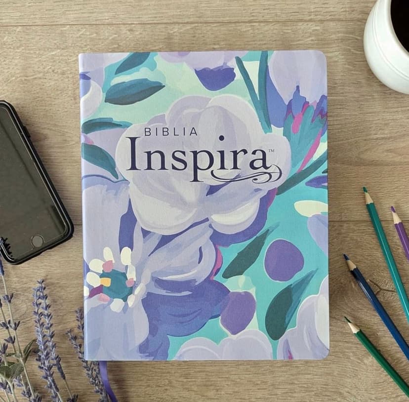 Biblia Inspira Español NTV Letra Grande Ramo Azul/ Semi Piel Filament