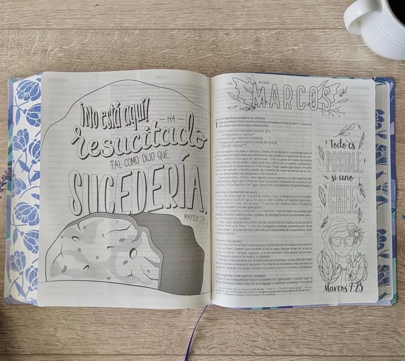 Biblia Inspira Español NTV Letra Grande Ramo Azul/ Semi Piel Filament