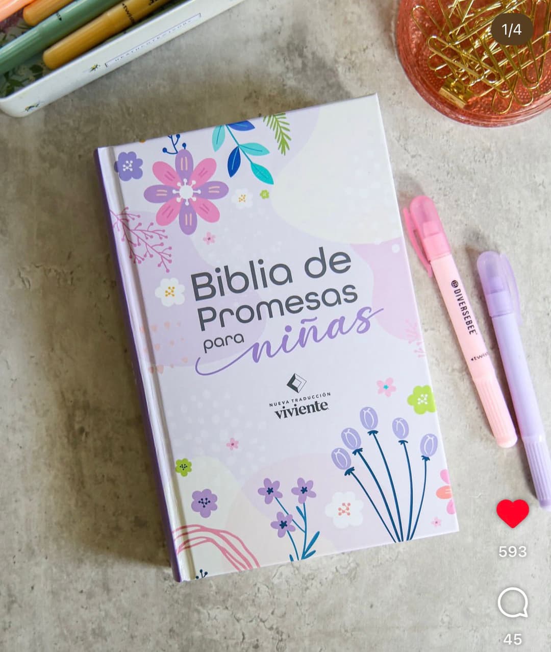 NTV Biblia de Promesas para Niñas Tapa Dura